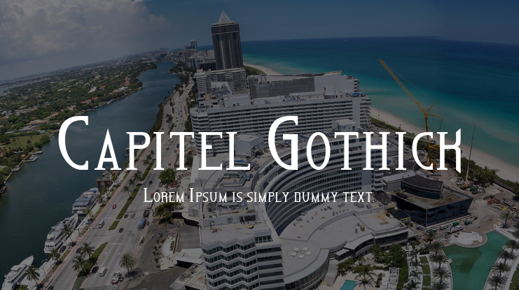 Capitel Gothick Font