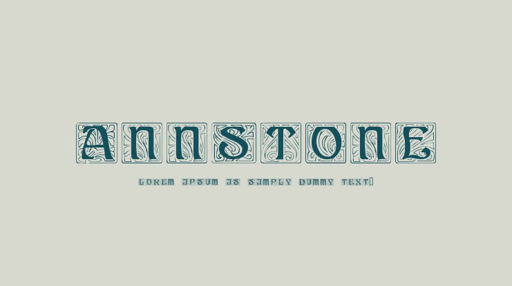 AnnStone Font