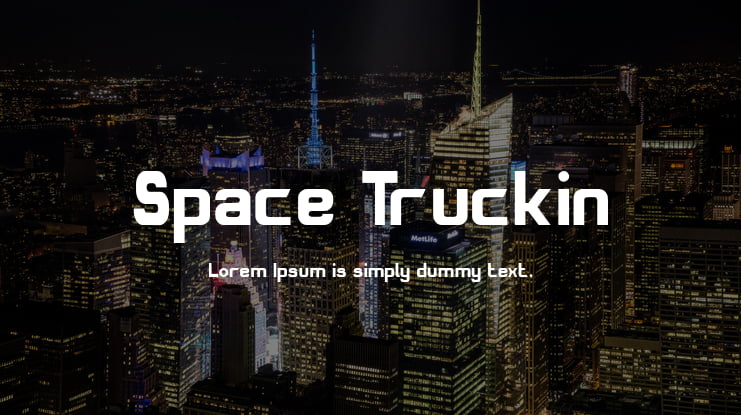 Space Truckin Font