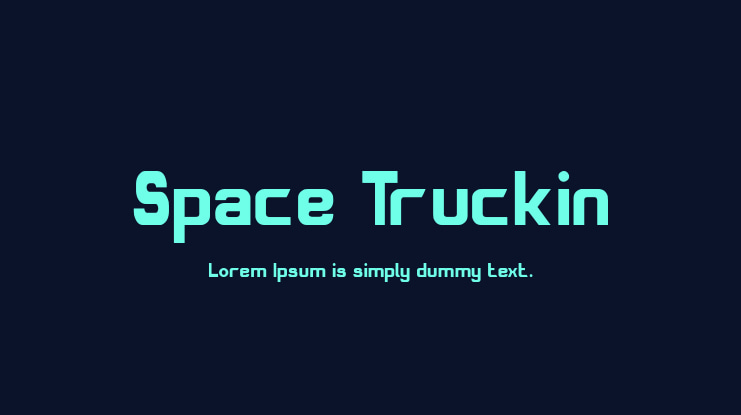 Space Truckin Font