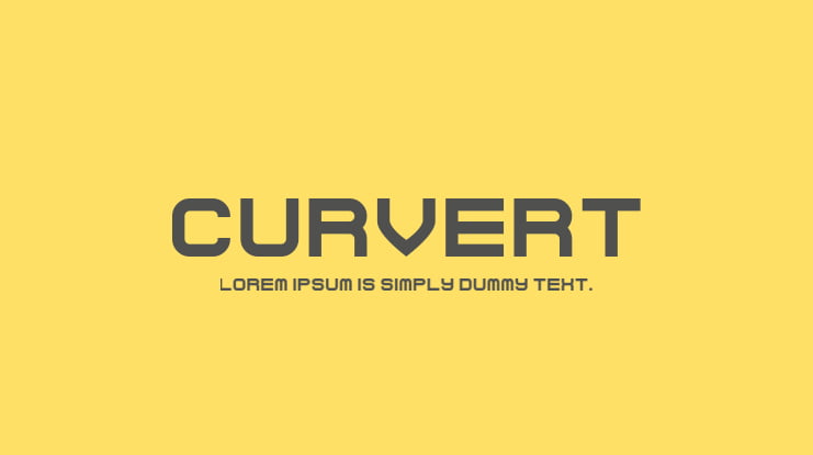 Curvert Font