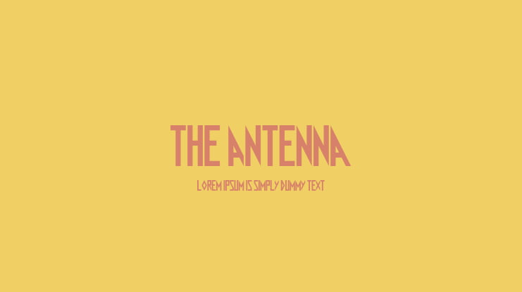 The Antenna Font