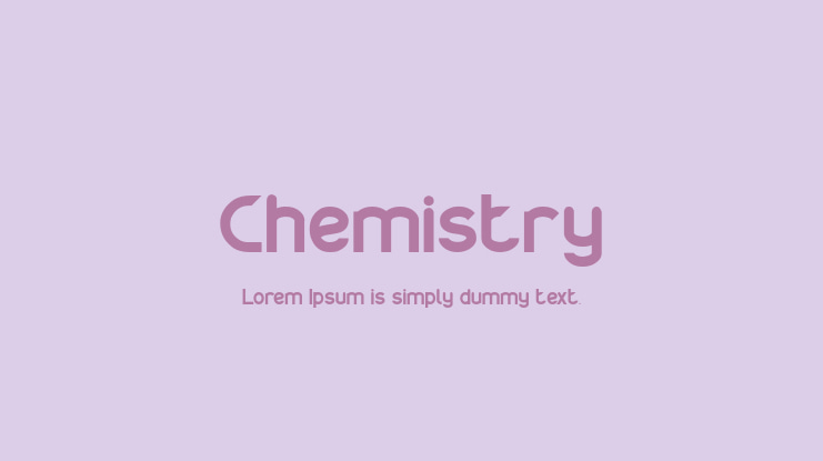 Chemistry Font