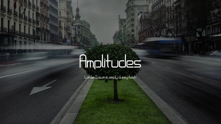 Amplitudes Font Family