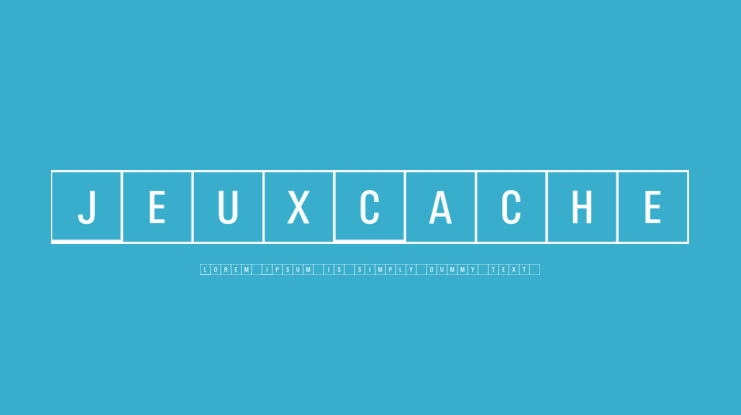 JeuxCache Font