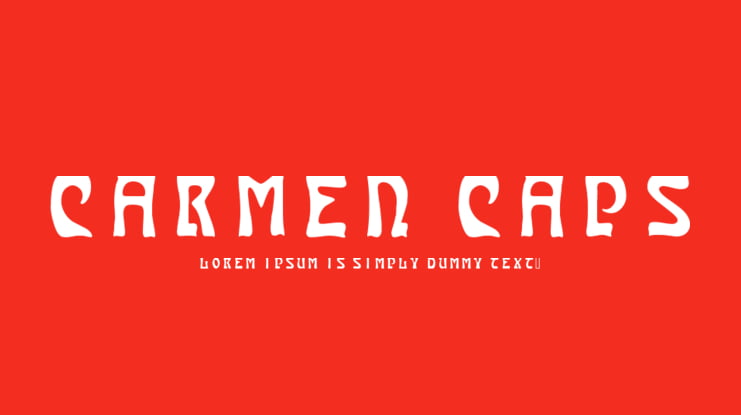 Carmen Caps Font Family