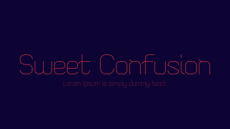 Sweet Confusion Font