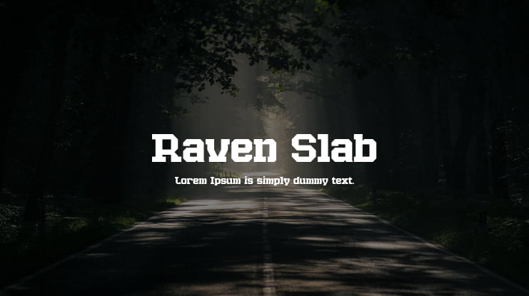 Raven Slab Font