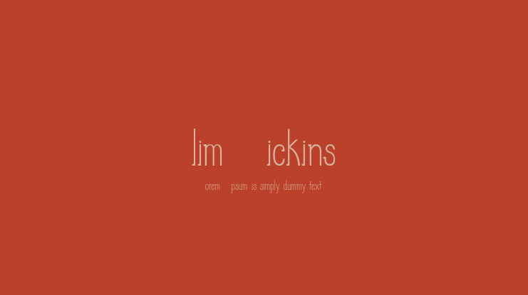 Slim Pickins Font