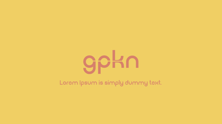 gpkn Font
