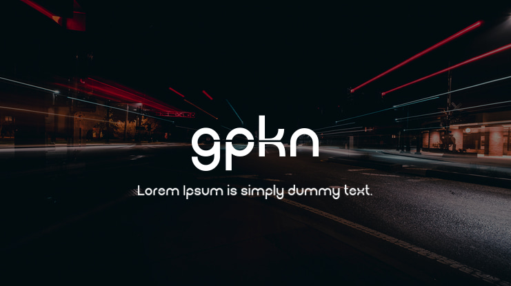 gpkn Font