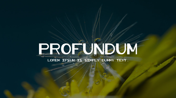 Profundum Font