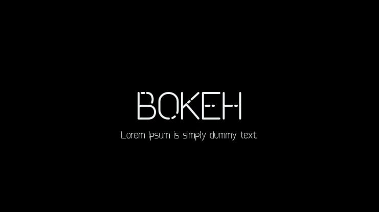 BOKEH Font