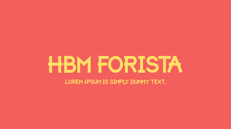 HBM Forista Font Family