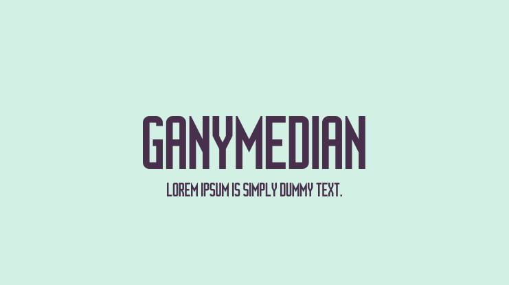 Ganymedian Font