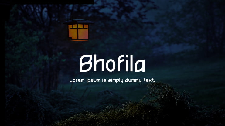 Bhofila Font