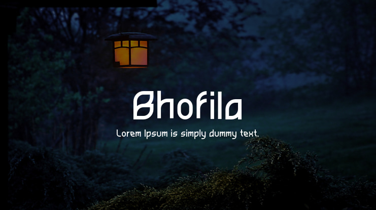 Bhofila Font