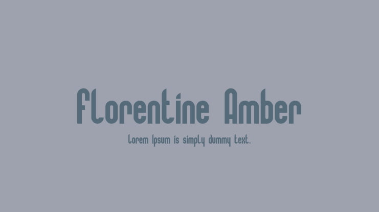 Florentine Amber Font
