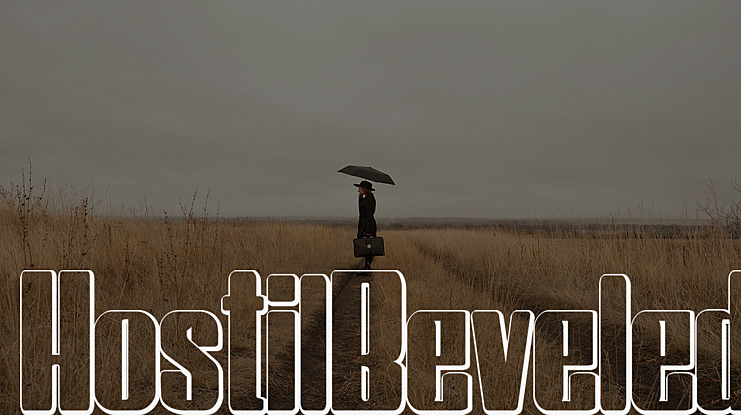 HostilBeveled Font Family
