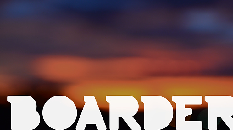 BOARDER Font