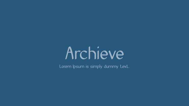 Archieve Font Family