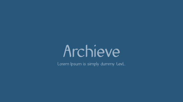 Archieve Font Family