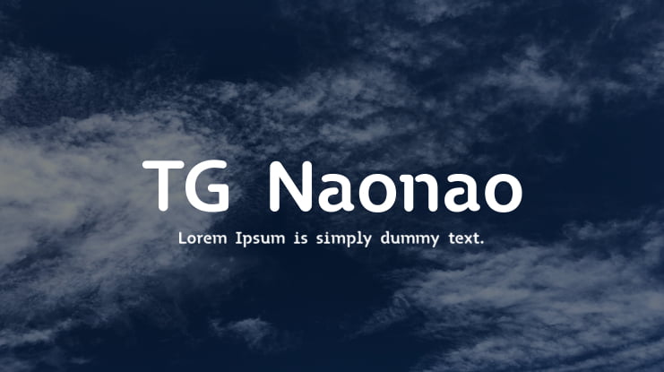 TG Naonao Font
