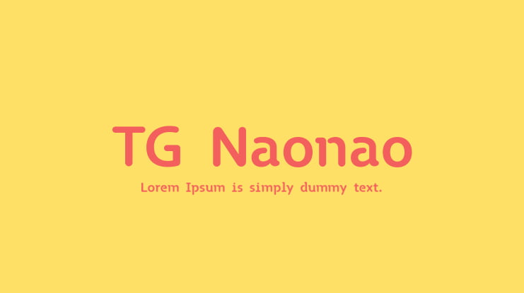 TG Naonao Font