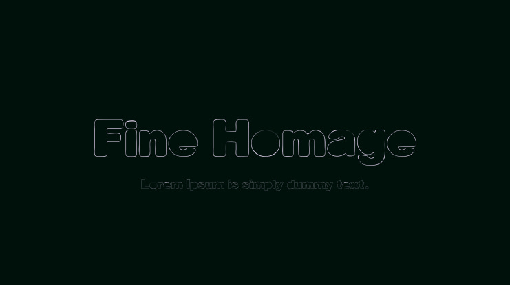 Fine Homage Font