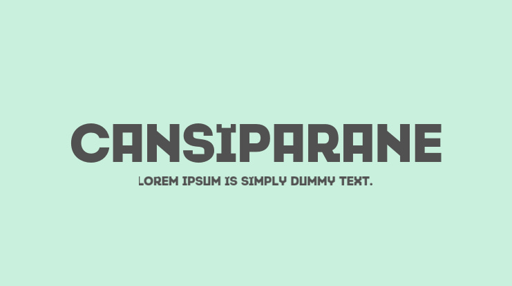 Cansiparane Font