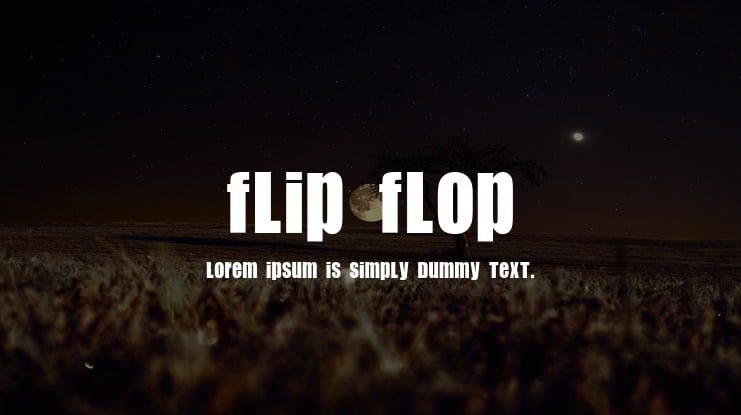 Flip Flop Font