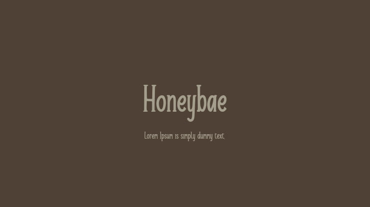 Honeybae Font Family
