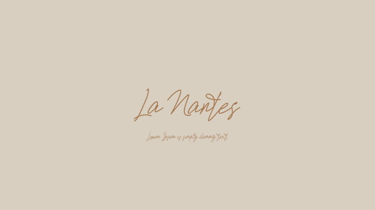 La Nantes Font Family