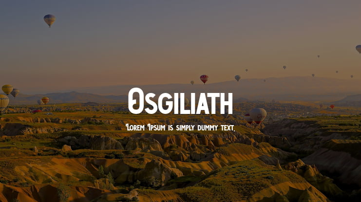 Osgiliath Font Family
