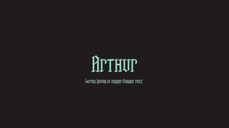 Arthur Font Family