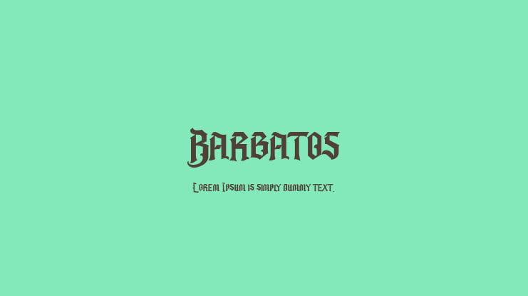 Barbatos Font Family