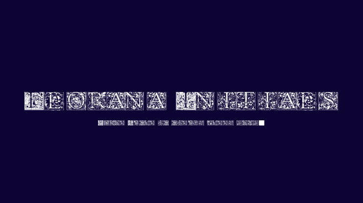 Florana Initials Font