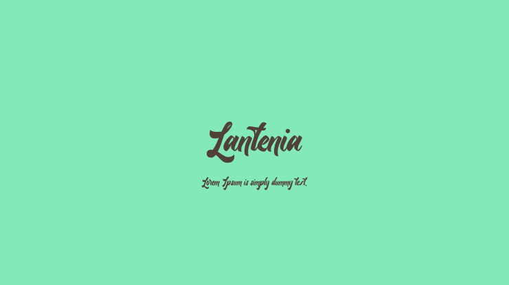 Lantenia Font Family