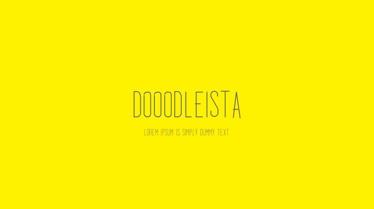 Dooodleista Font Family