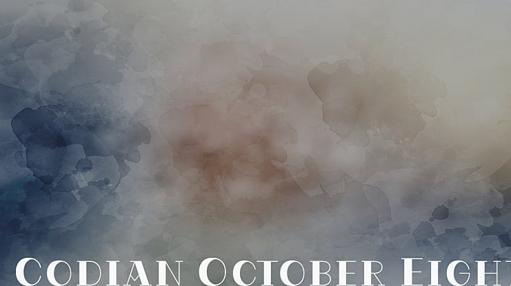 Codian October Eight Font Family