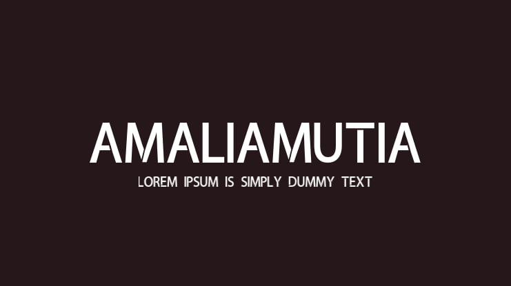amaliamutia Font