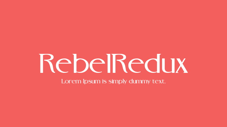 RebelRedux Font Family