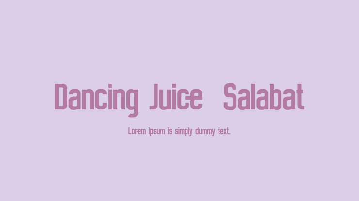 Dancing Juice  Salabat Font