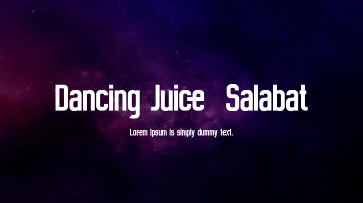 Dancing Juice  Salabat Font