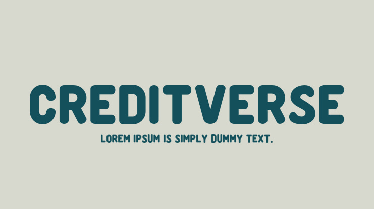 Creditverse Font