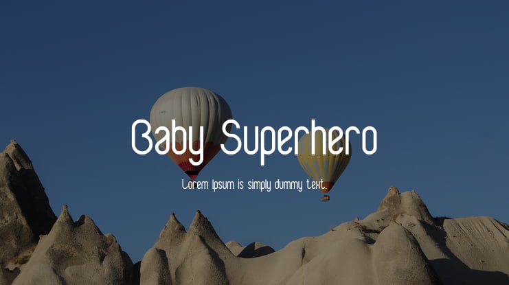 Baby Superhero Font Family