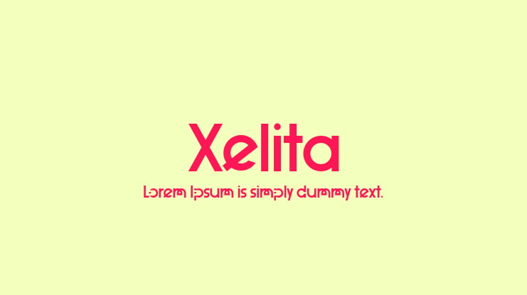 Xelita Font Family