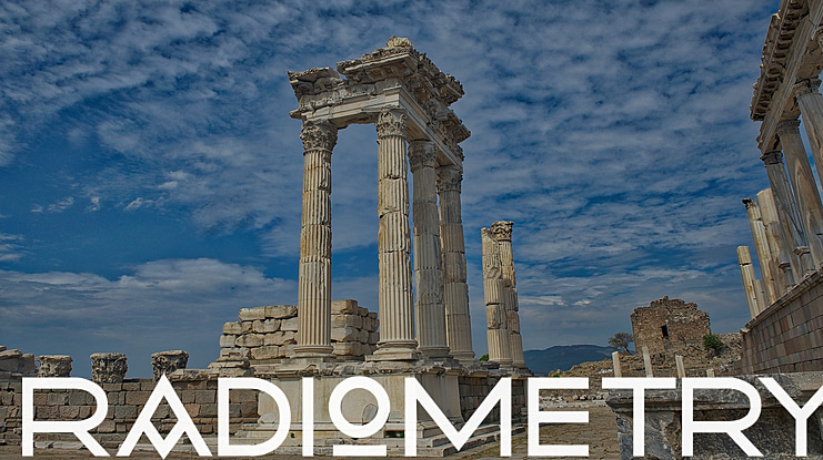 Radiometry Font