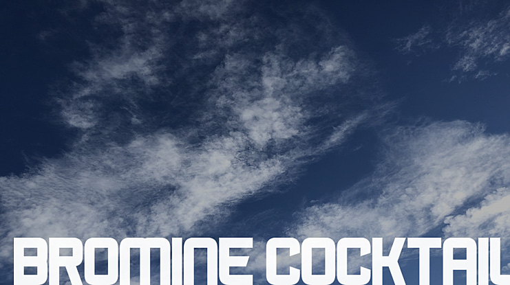 Bromine Cocktail Font