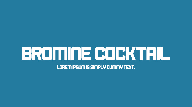 Bromine Cocktail Font